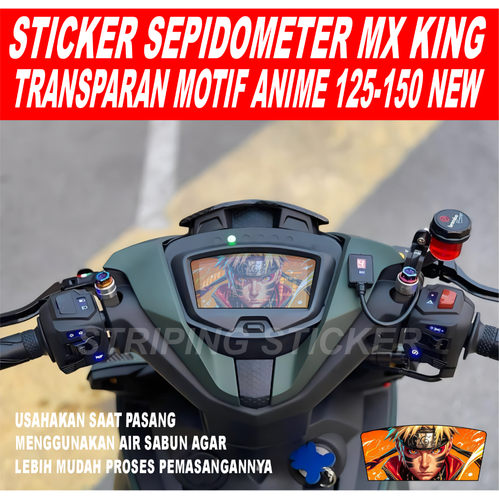 Sticker anti gores Stiker Spido / Speedometer Transparant Anime New MX KING