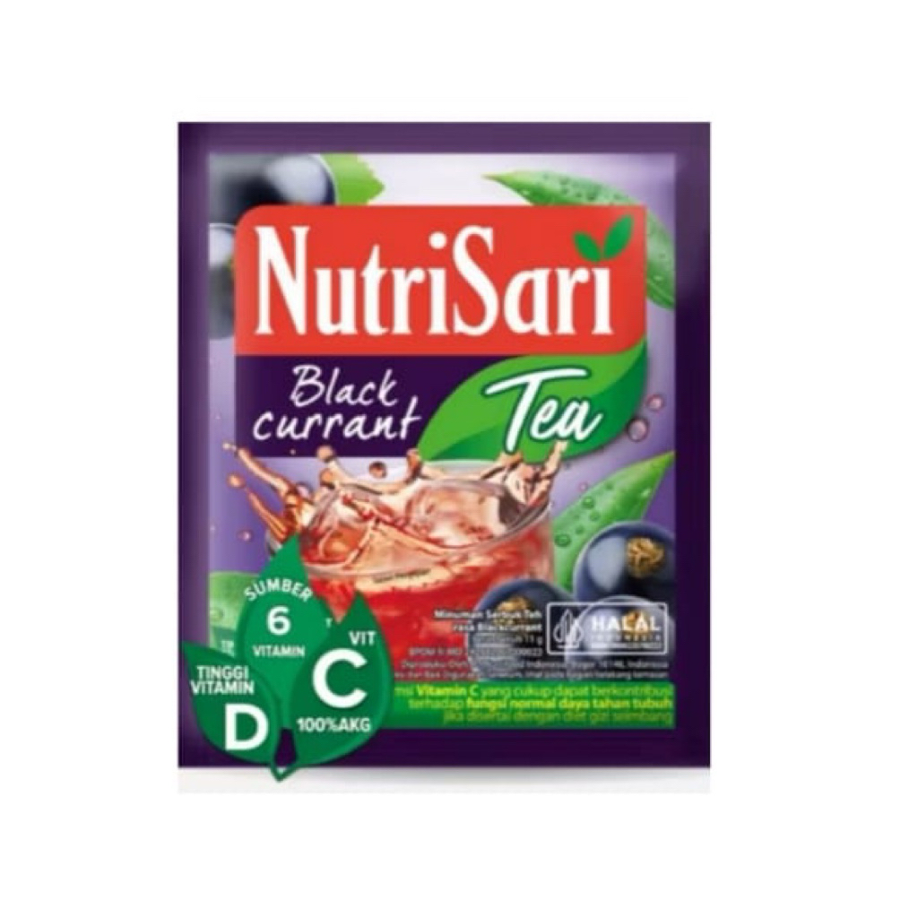 

[25Hrs] NUTRISARI BLACKCURRENT TEA 1 RENCENG( ISI 10)