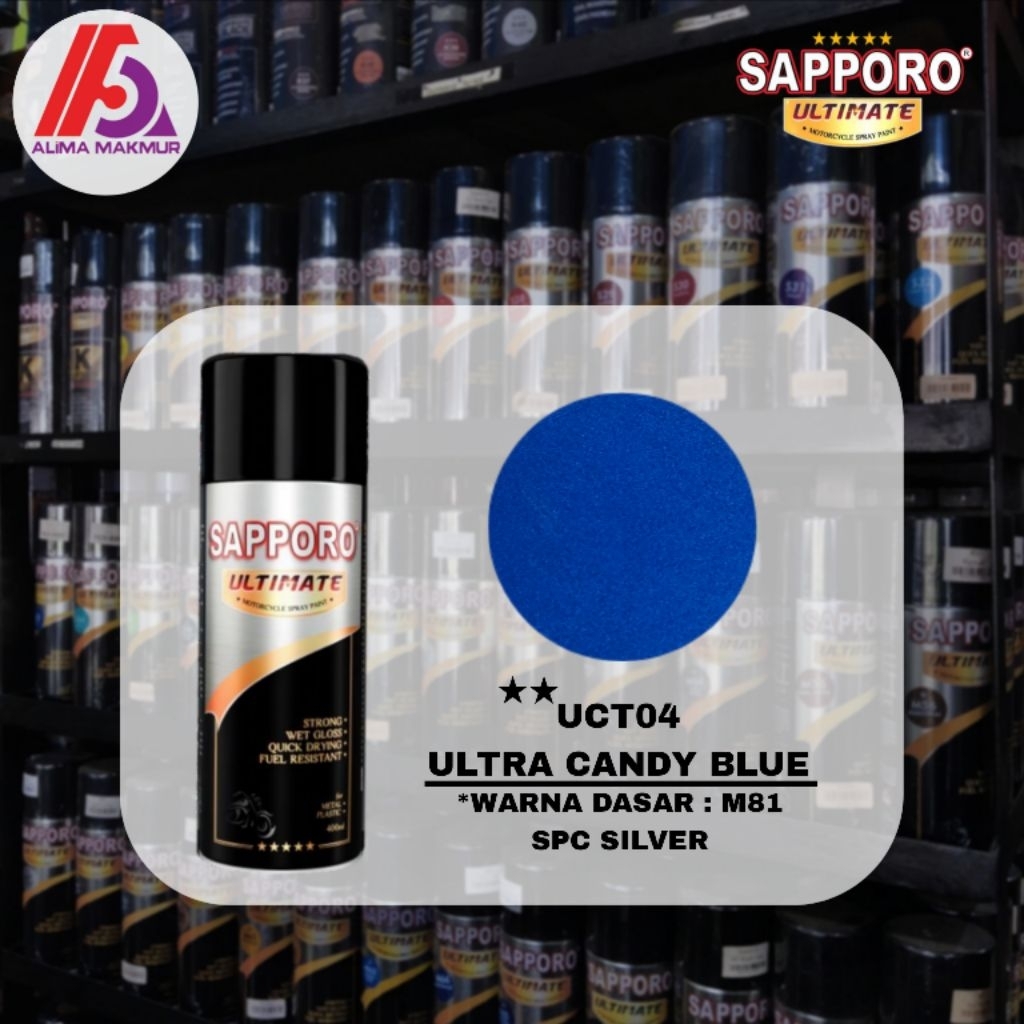 Sapporo Ultimate UCT04 Ultra Candy Blue / Candy Biru / Pilok Candy Blue / Pilok Candy Biru