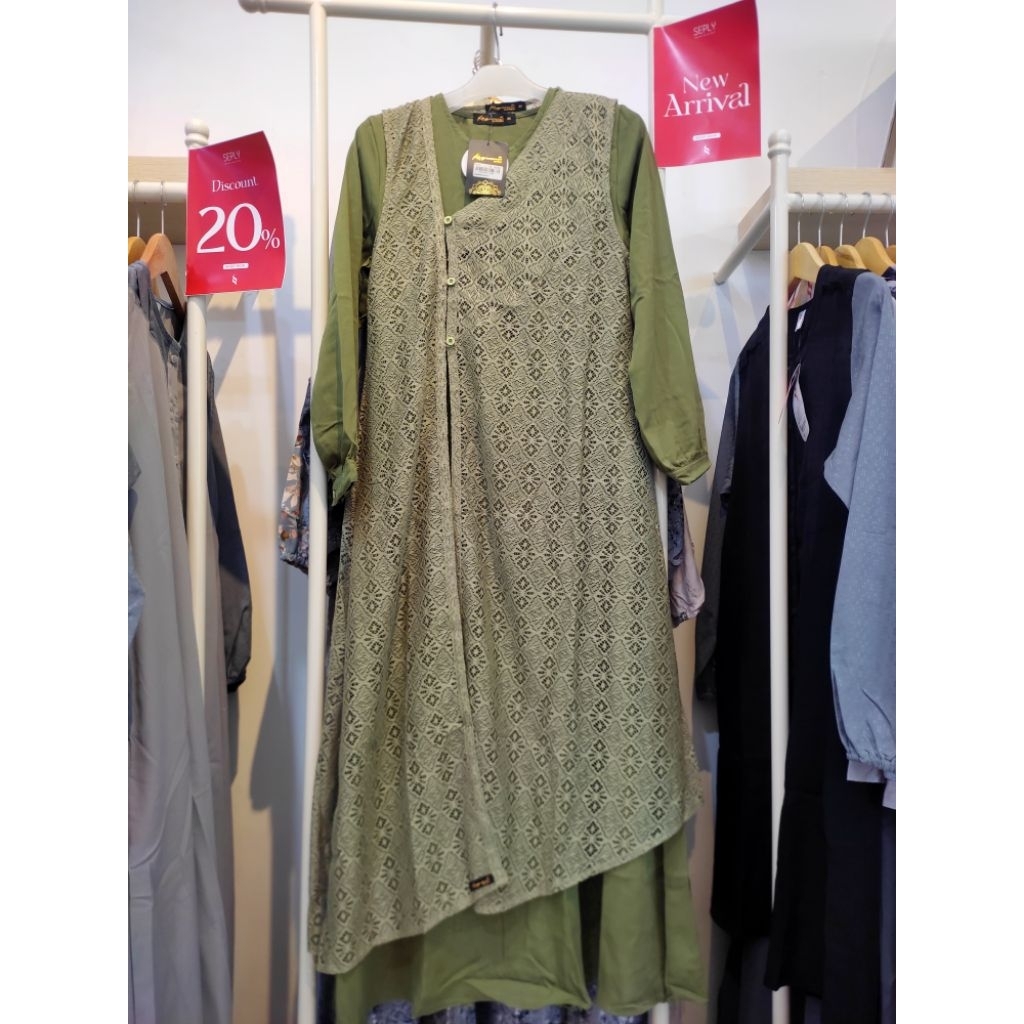 SALE 40% KAGUMI 280 WINTER GREEN BY ETHICA_GAMIS ETHICA DISKON TERMURAH_GAMIS ETHICA TERBARU