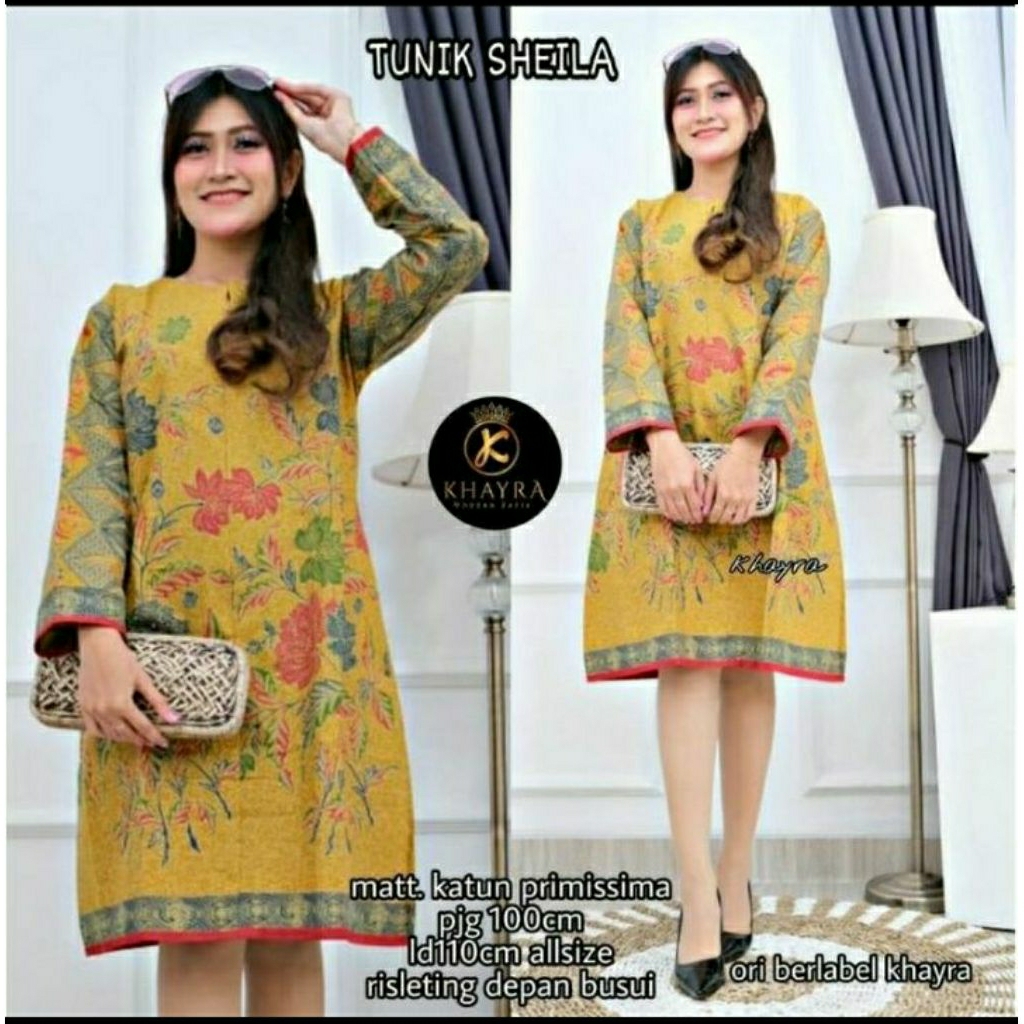 Tunik Sheila Batik Solo Tunik Batik Wanita