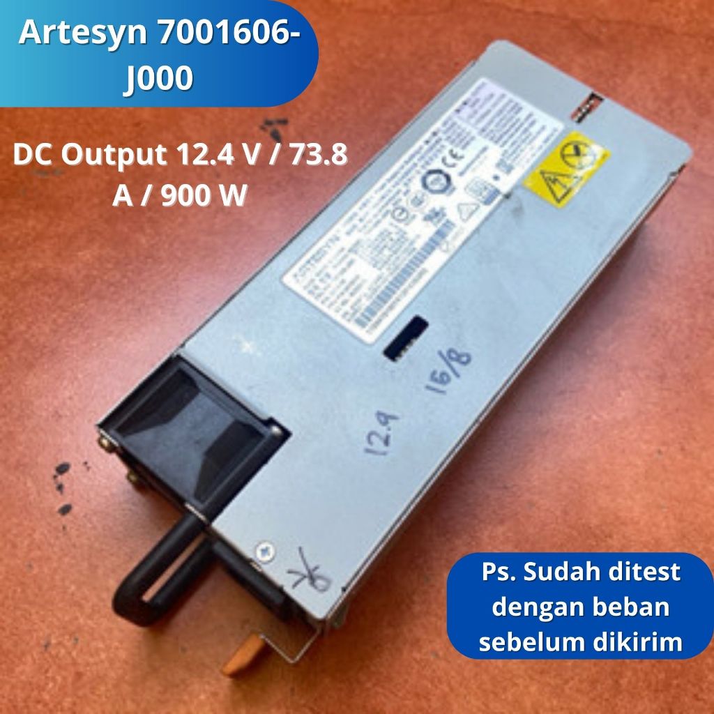 Power Supply PSU Adaptor Switching SMPS Merk Artesyn 7001606-J000 Output 12,4 Volt  / 73,8 Ampere / 