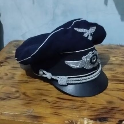 Visor Crusher Cap Luftwaffe WW2 German Officer Cap Wehrmacht