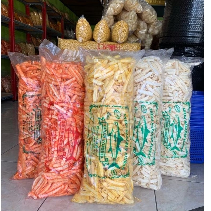 1BAL KERUPUK POTATO KENTANG PANJANG/KERUPUK POTATO KENTANG / KERUPUK POTATO KENTANG 3RASA