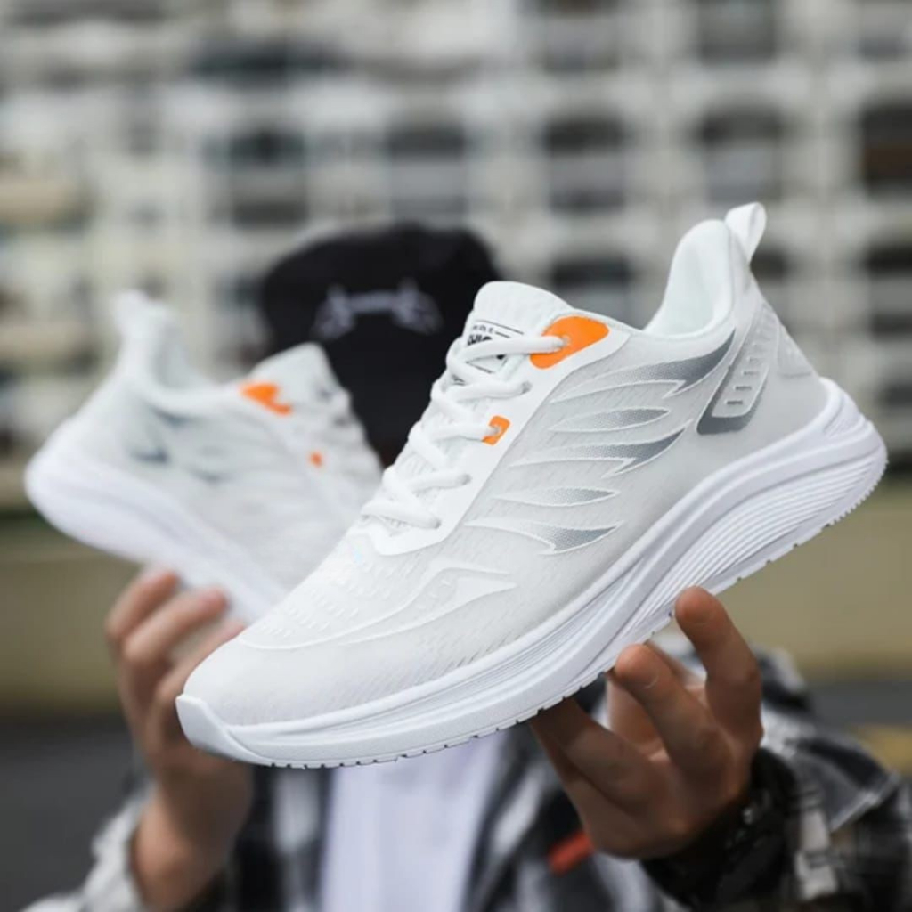 ( PROMO ) sepatu lari sepatu jogging running olahraga pria wanita kekinian tren terbaru ab02