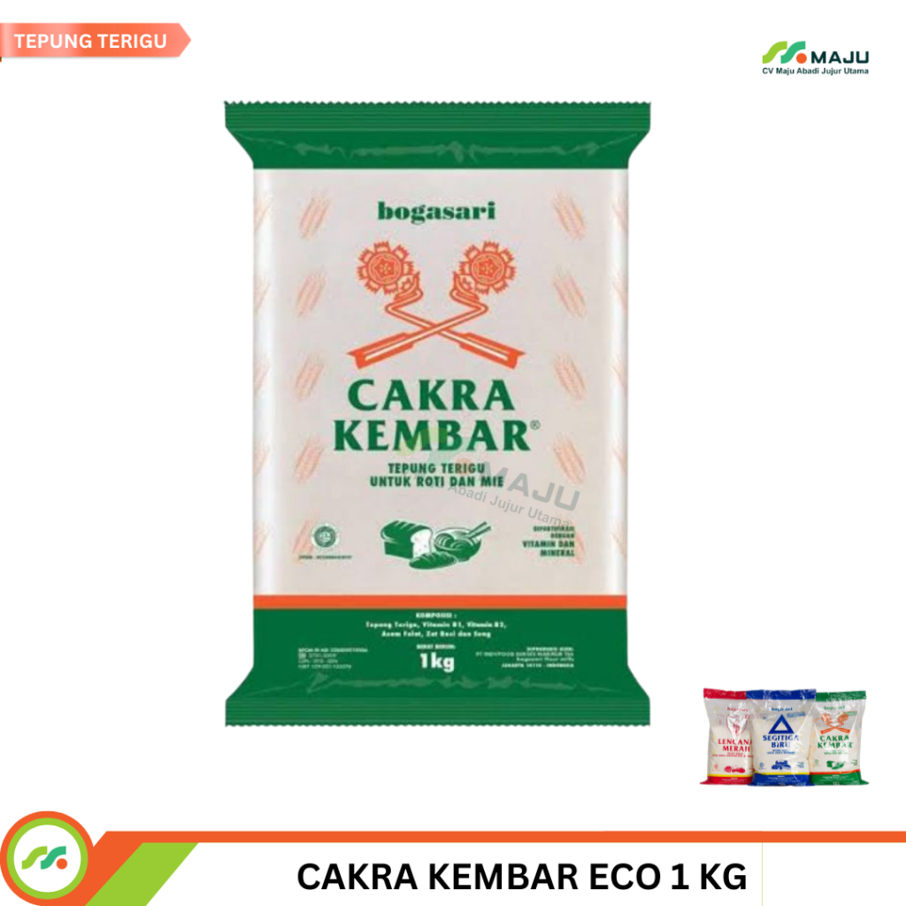 

TERIGU CAKRA KEMBAR ECONOPACK 1KG PER PCS