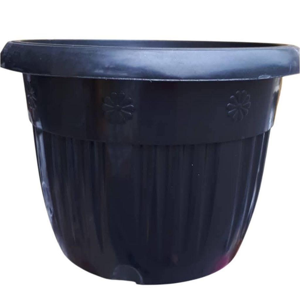 Pot Bunga Plastik Hitam Grace 35 - 40