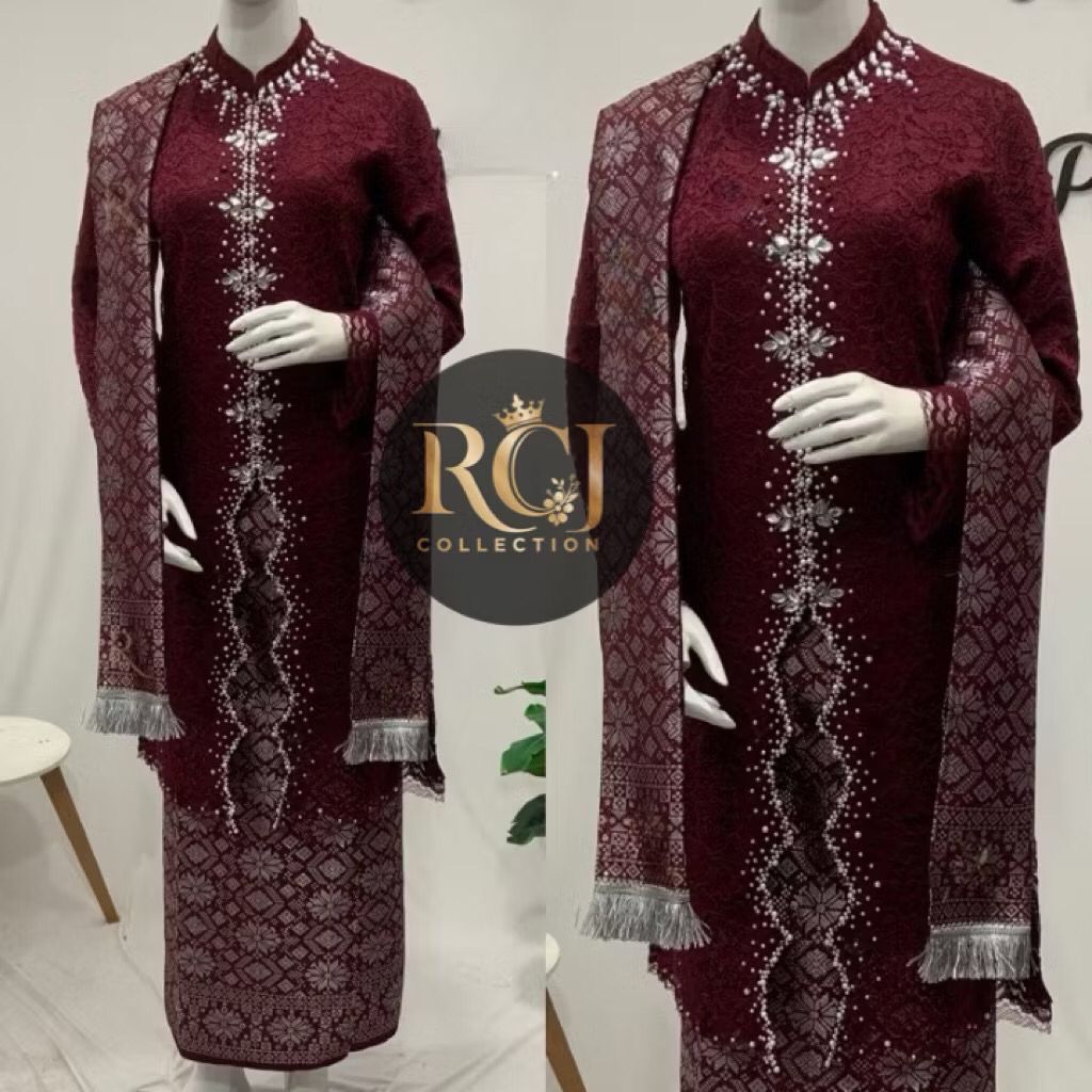 Tunik Busui Full Payet Model ZigZag | Tunik Payet | Kebaya Ibu Besan | Kebaya Wisuda | Kebaya Kondag