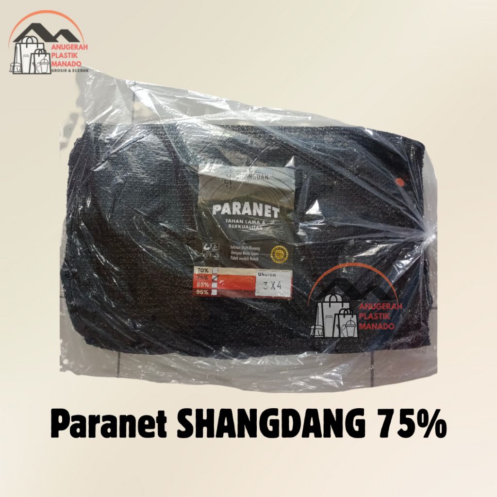 Paranet Jaring Peneduh Tanaman Hitam 75%