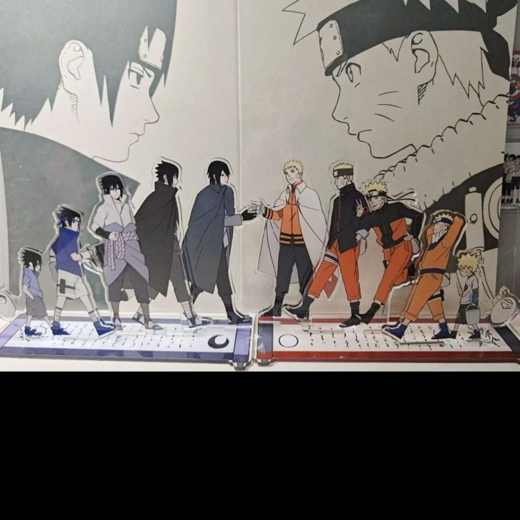 NARUTO Acrylic Stand Figure Uchiha Sasuke Uzumaki Naruto Anime Peripherals Cute Cartoon Originality 