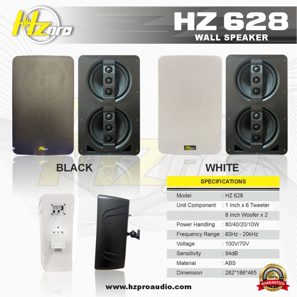 WALL SPEAKER HZ PRO 628 ORIGINAL