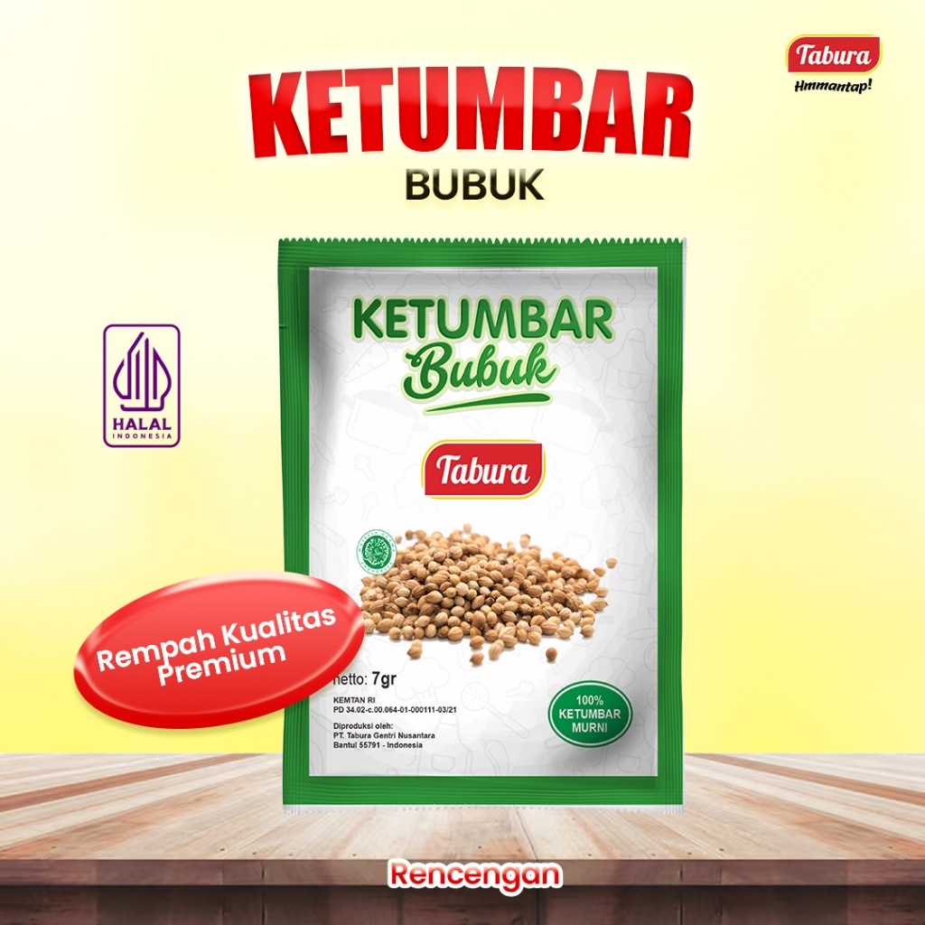 Ketumbar Bubuk 12 pcs | Ketumbar Bubuk Tabura 7g (RENCENGAN)