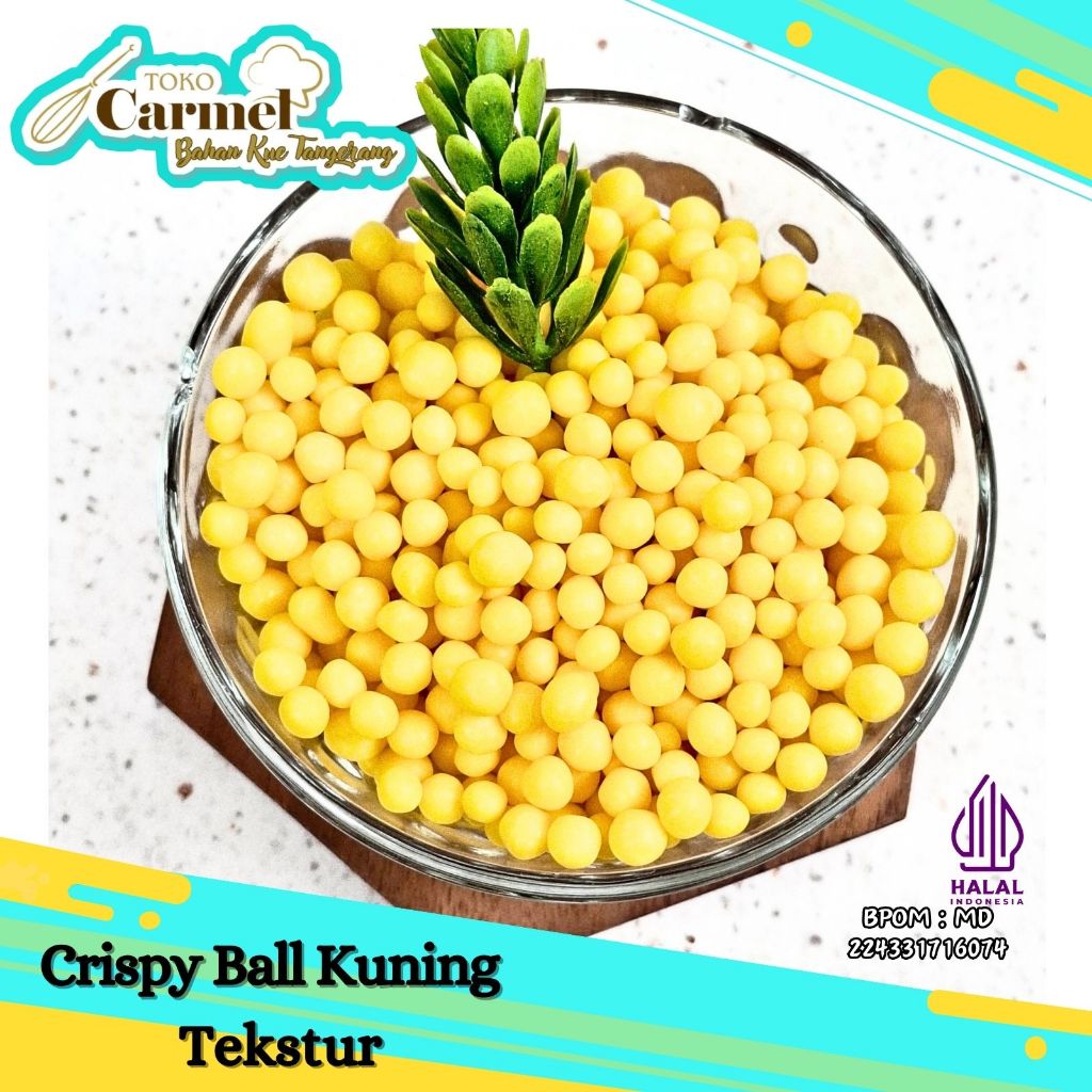 Elmer Crispy Ball Coklat 100gr - Topping Donat Choco Caviar biskuit coklat 3