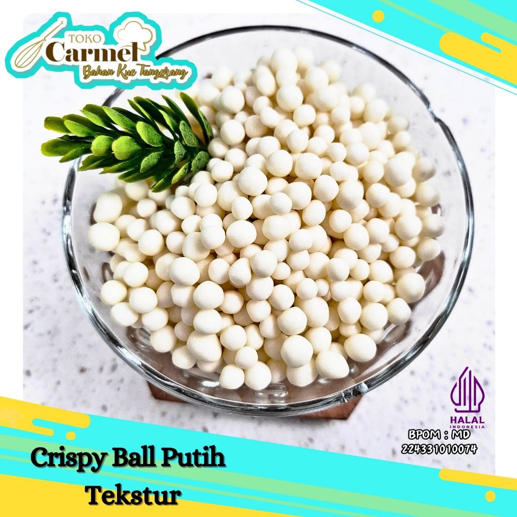 Elmer Crispy Ball Coklat 100gr - Topping Donat Choco Caviar biskuit coklat 6