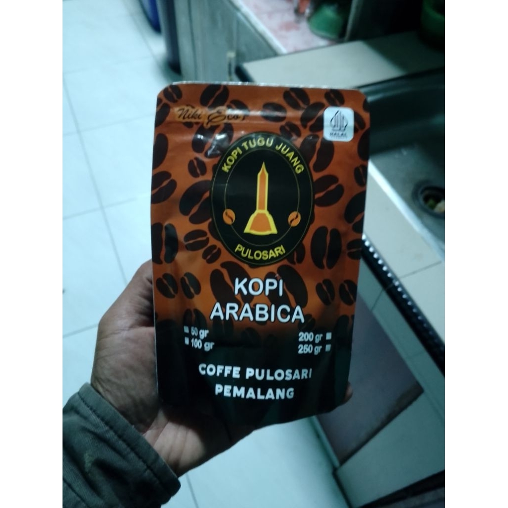 

Bubuk kopi Arabika murni / Kopi Tugu Juang Pulosari (Asli Pegunungan Tinggi)