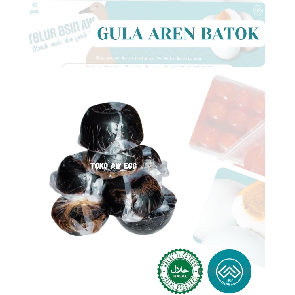

GULA AREN BATOK HITAM MANIS, KUALITAS SUPER (2 KG)