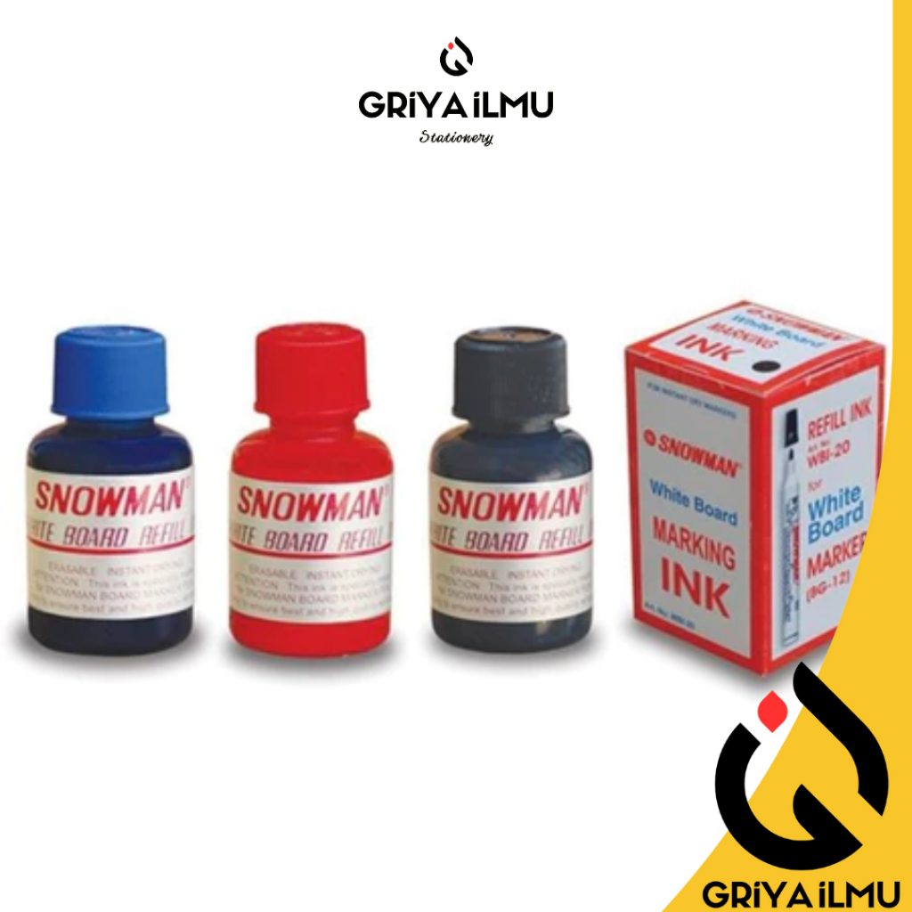 

Refill Tinta Spidol SNOWMAN Whiteboard Biru, Hijau, Merah, Hitam (0251677)/(0251678)/(0251679)/(0251680)
