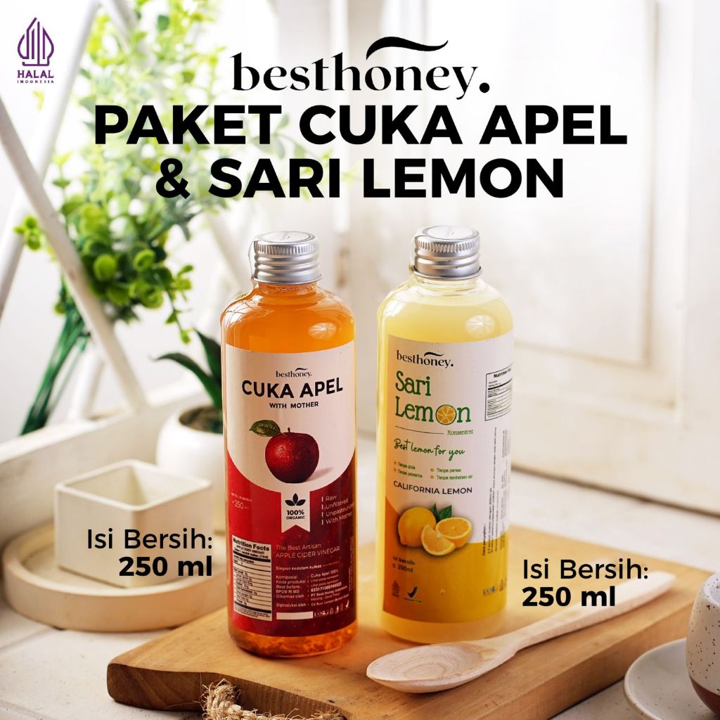 

Best Honey Paket Bundling Cuka Apel 250 ML dan Sari Lemon 250 ML