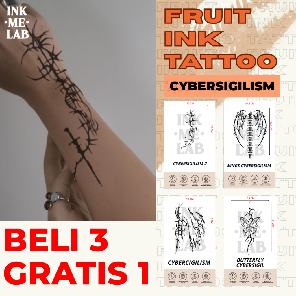 FRUIT INK TATTOO CYBERSIGILISM SERIES