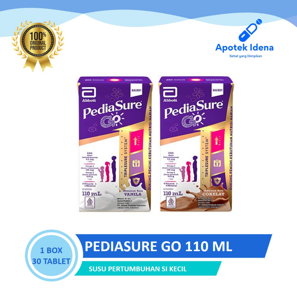 

PEDIASURE UHT GO 110 ml Vanila dan Cokelat Susu UHT - Susu Pertumbuhan Anak - Susu Tinggi Kalsium