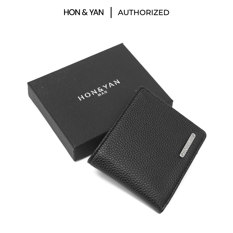 HONYAN MAN Dompet Pria Lipat Kulit Terbaru Asli Original - Rei short wallet