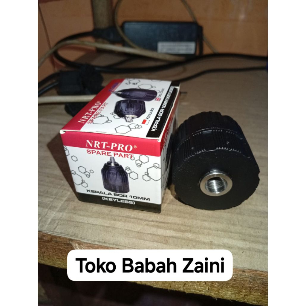 NRT-PRO Kepala Bor 10mm 3/8" Keyless Drill Chuck Cordless Tanpa Kunci