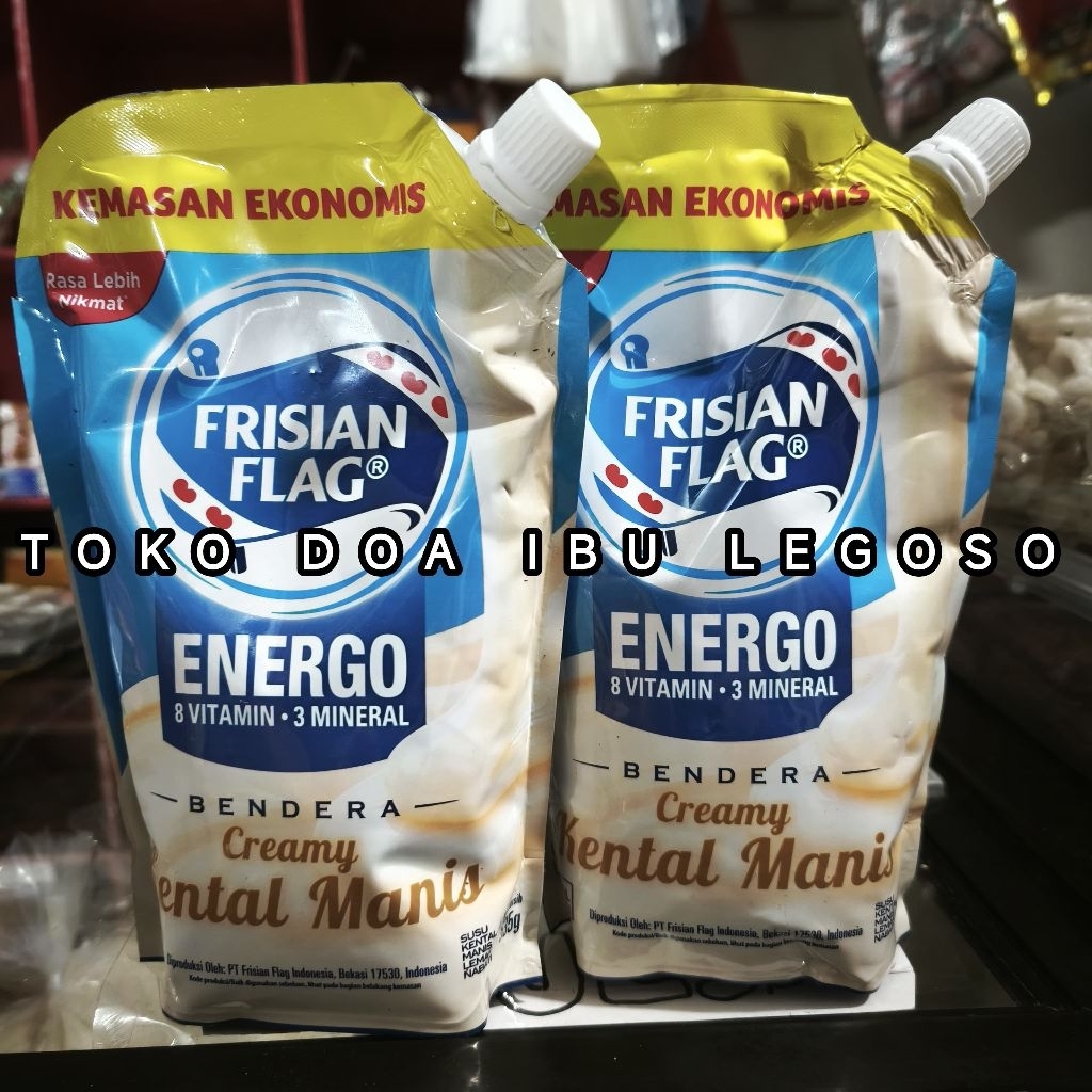 

FRISIAN FLAG ENERGO CREAMY KENTAL MANIS 535g / SUSU KENTAL MANIS/ SKM POUCH / SUSU BENDERA / BENDERA PUTIH