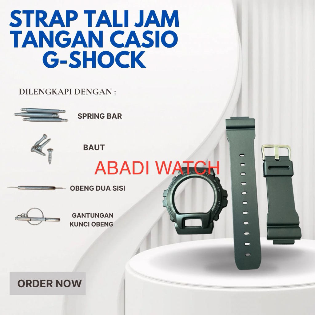 TALI RUBBER BAND BEZEL STRAP CASE CASIO G-SHOCK DW-6900 DW 6900 DW6900