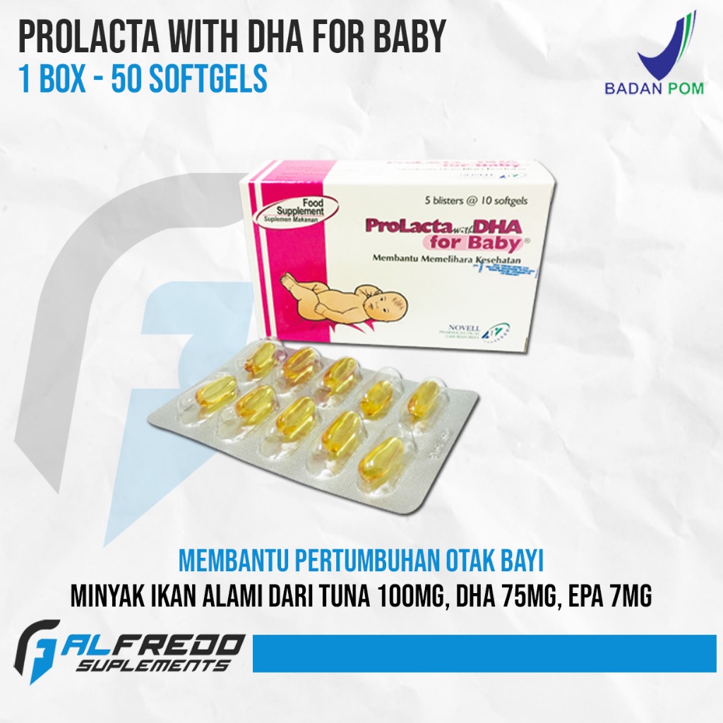Prolacta With DHA For Baby 10 Softgels Minyak Ikan EPA & DHA