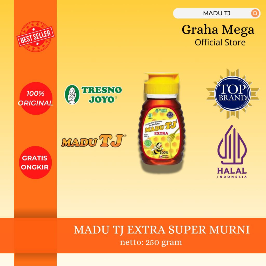 

MADU TJ EXTRA SUPER Ukuran (150gr, 250gr, 500gr)