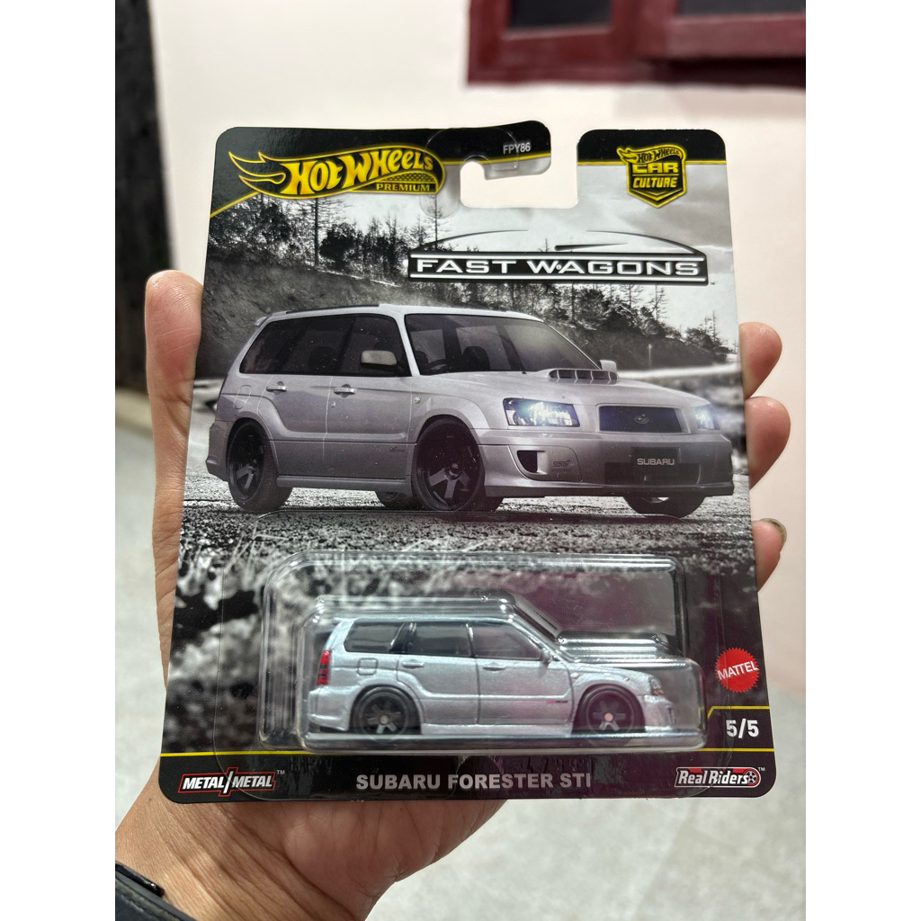 Hot Wheels Subaru Forester STI Silver Premium Mattel Hotwheels