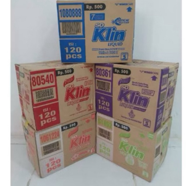 1karton So Klin Liquid Cair Kemasan 500