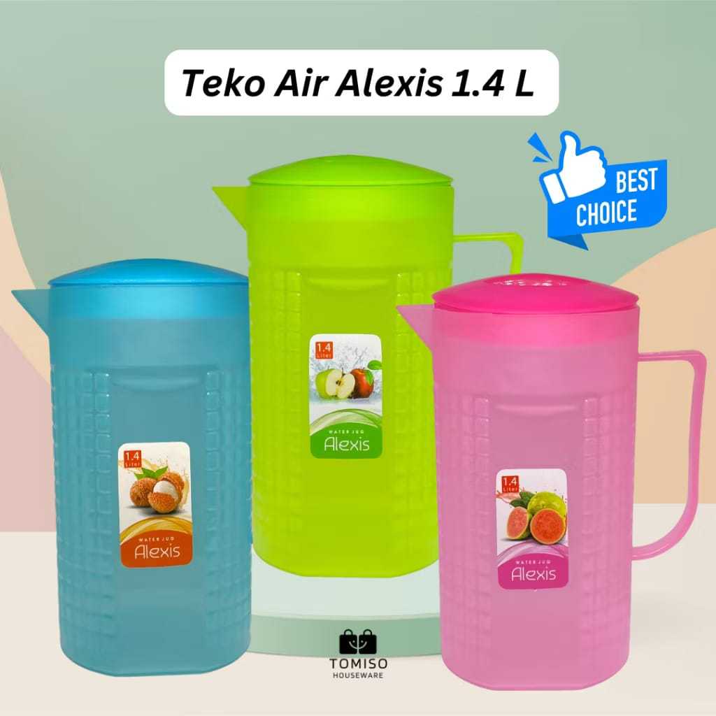 TEKO AIR ALEXIS 1.4 Liter | Eskan Plastik Water Jug Tempat Air Teko Plastik Warna