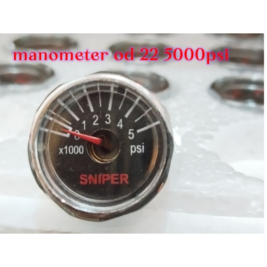 MANOMETER PCP MURAH|MANOMETER PCP DIAMETER 22MM 5000PSI|MANOMETER PCP IMPORT|MANOMETER PCP KECIL
