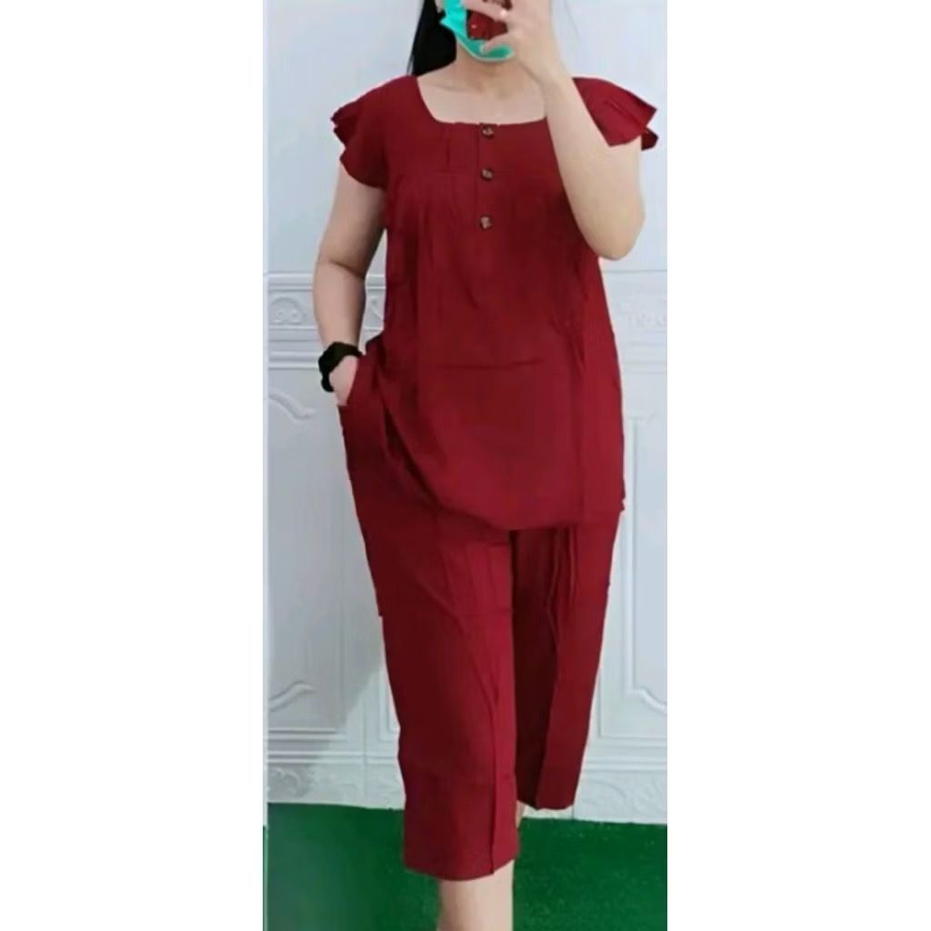 PROMO... Setelan bangkok wanita jumbo7/8 termurah//Onset baju Bangkok Wanita Kekinian