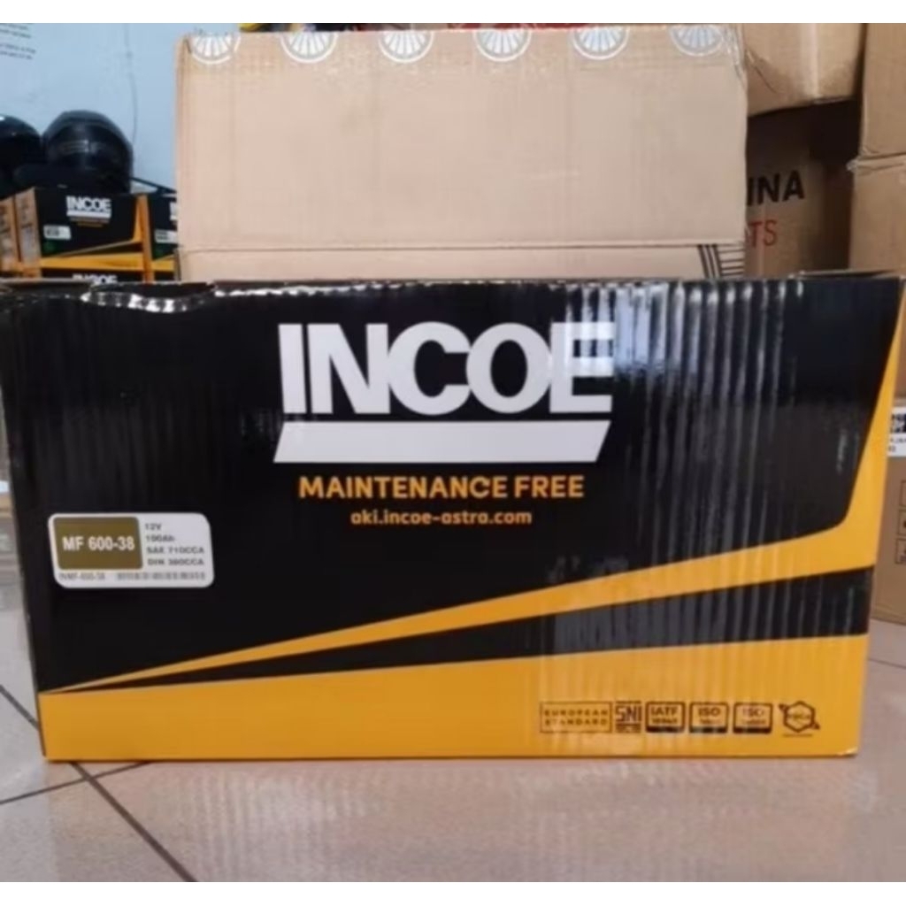 AKI INCOE MF/Kering untuk mobil mercedez 100AH INMF-600-38