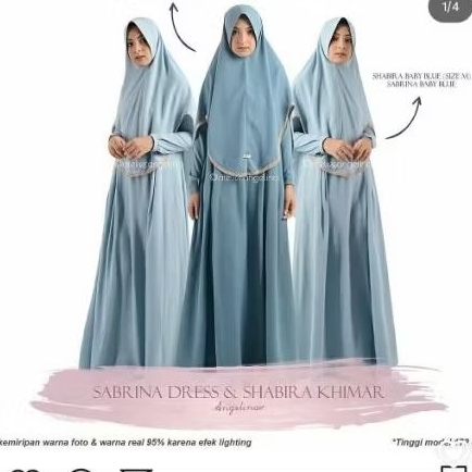 Preloved sabrina dress gamis atelier angelina size M