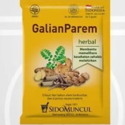 

Jamu Galian Parem Sido Muncul Kemasan 1pack isi 10sachet
