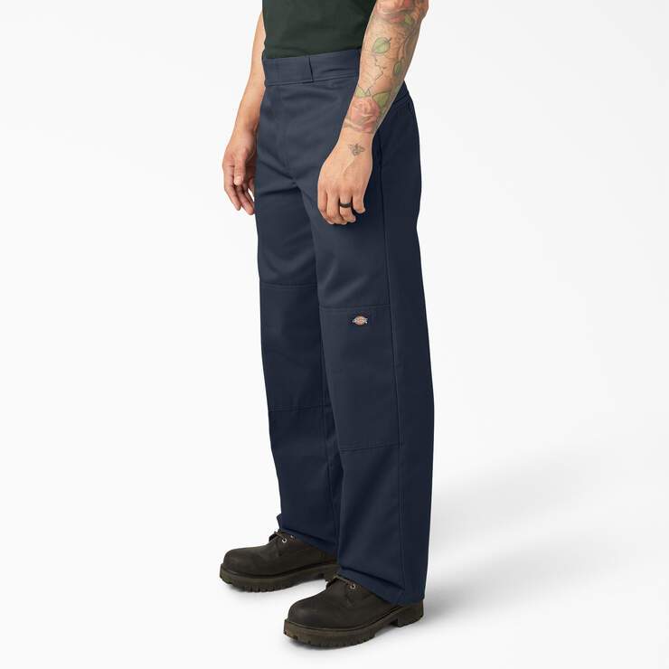 Dickies Men's Loose Fit Double Knee Work Pants / Dark Navy