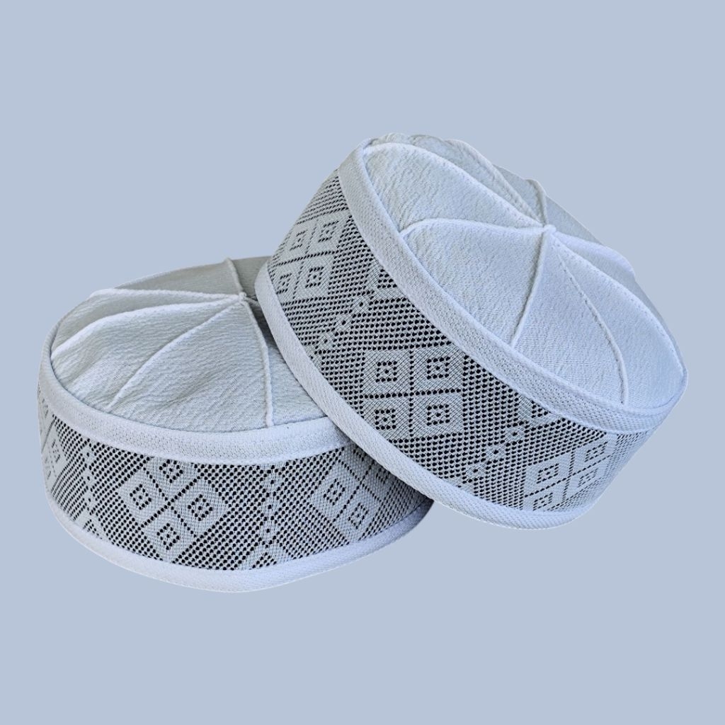 Peci songkok bulat lipat motif / kopiah pria original alkaf