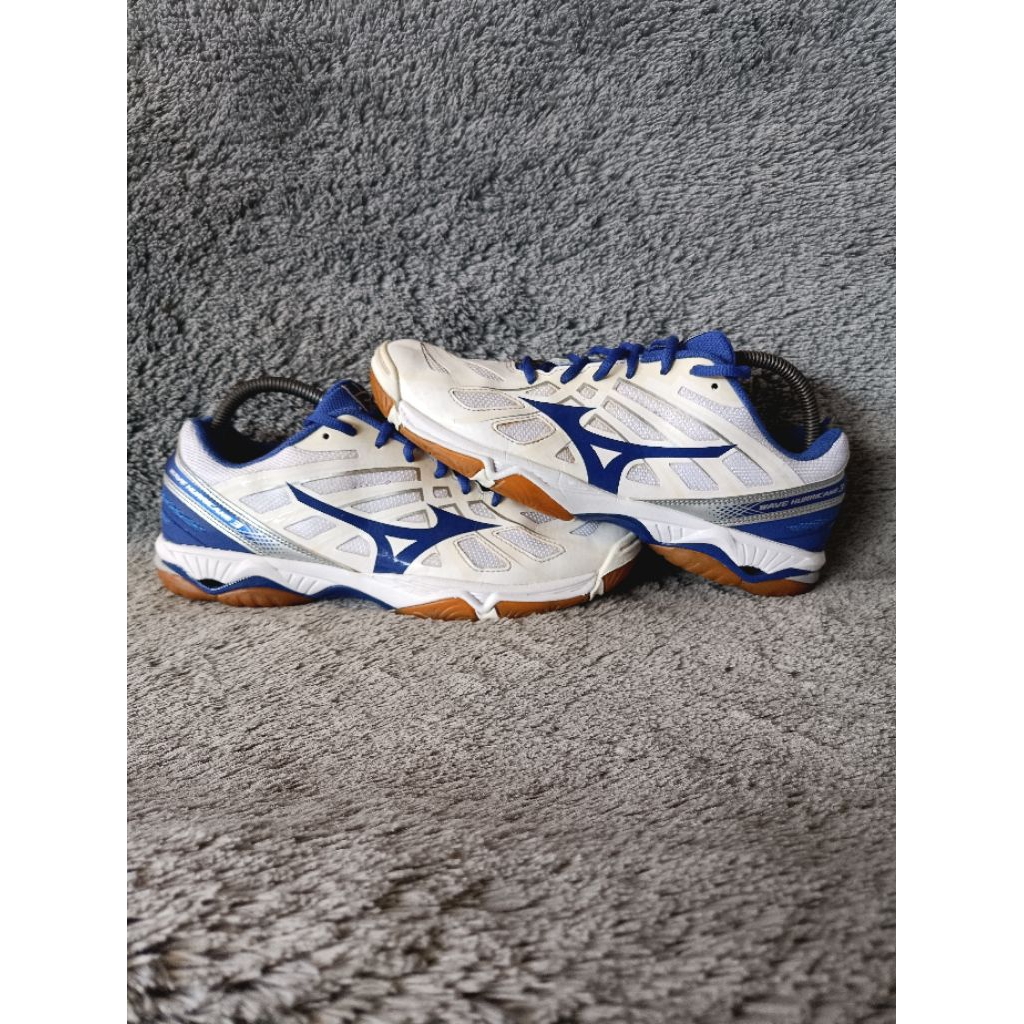 SEPATU VOLI MIZUNO WAVE HURRICANE 3 SIZE 41 ORIGINAL SECOND RINGAN PRIA WANITA