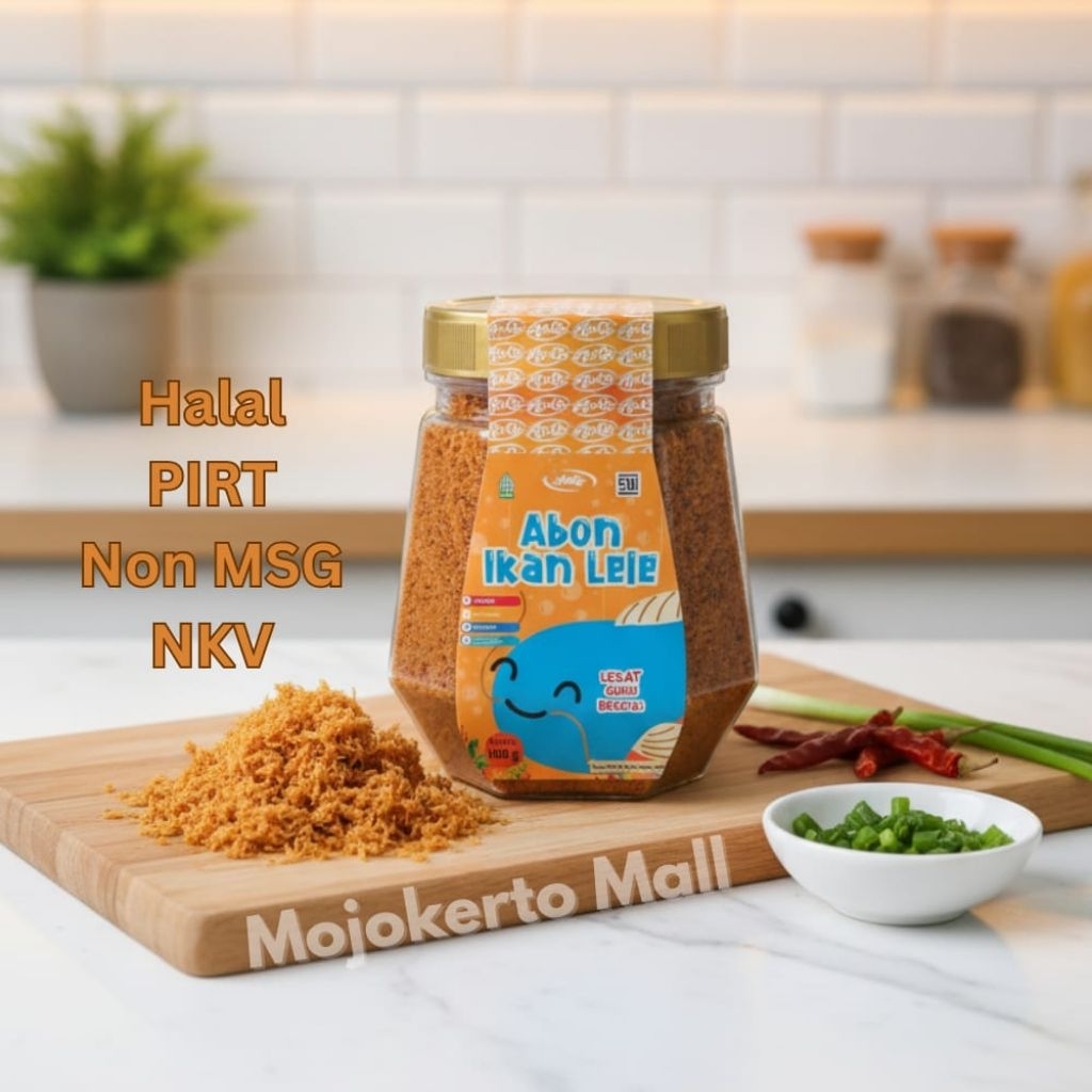 

Abon Ikan Lele Mpasi 100 gram Non MSG Halal Abon Sehat