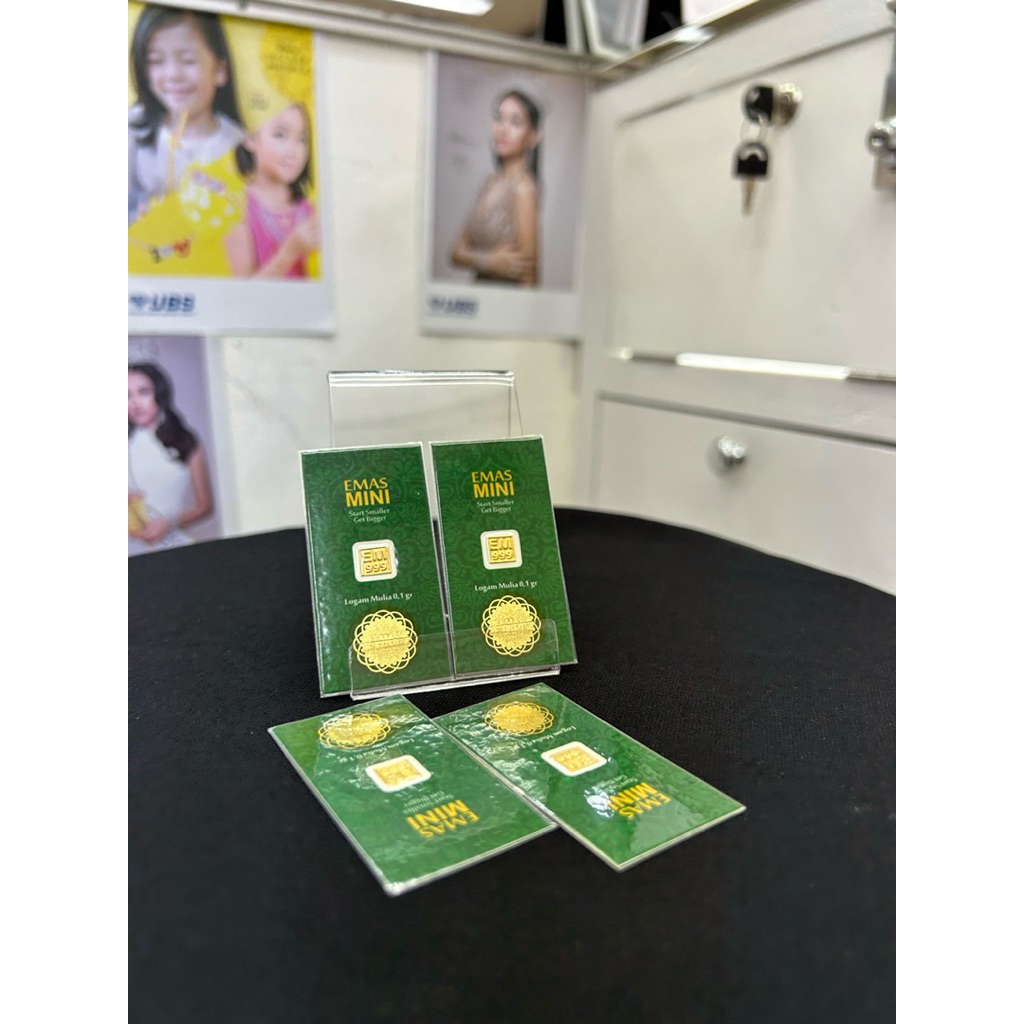 Logam Mulia Emas Mini 0,1 Gr Gram