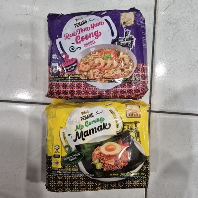 

My Kuali Penang noodle mie instant MIE GORENG MAMAK / RED TOM YUM GOONG ( isi 4 )
