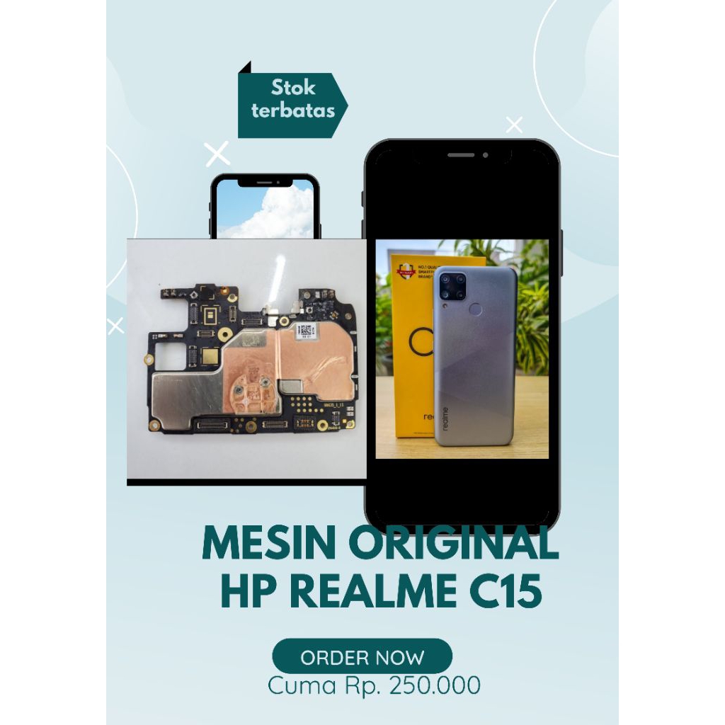MESIN ORIGINAL HP REALME C15 logo