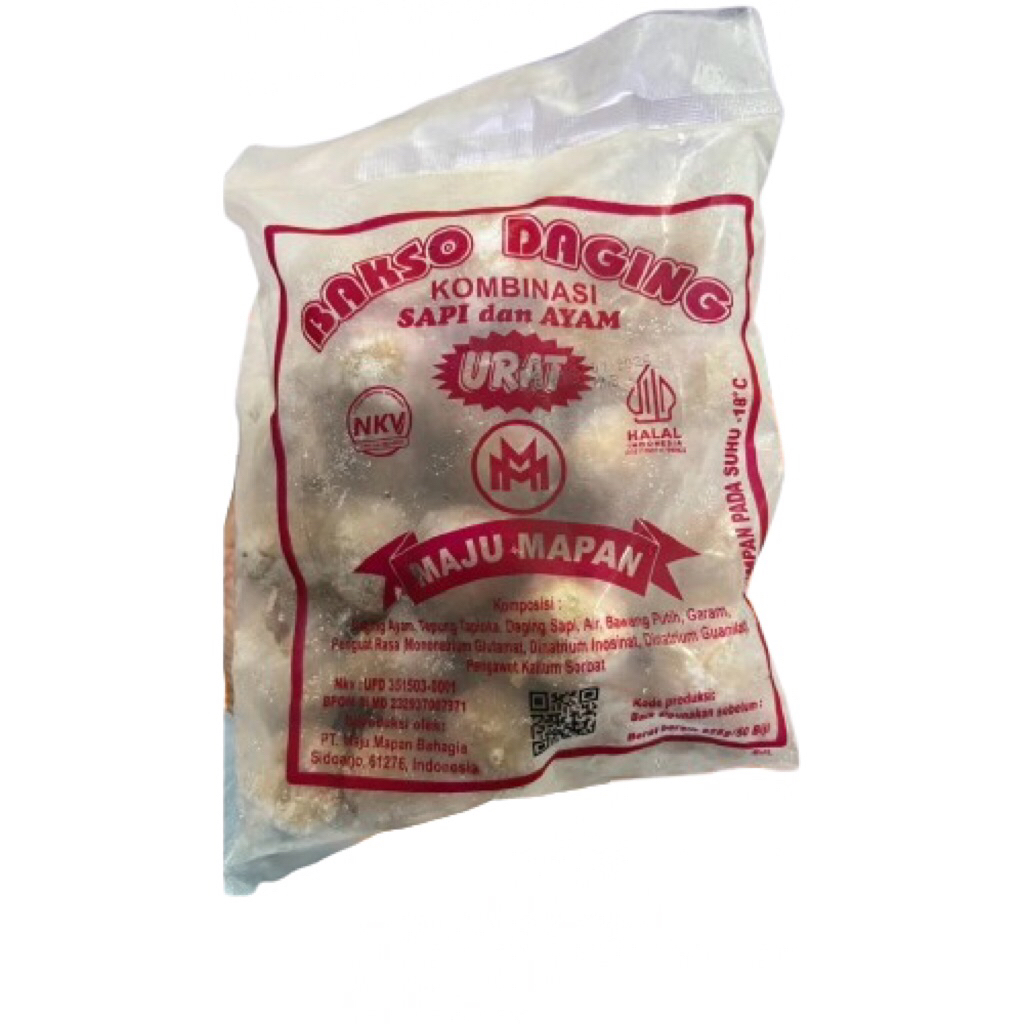 

BAKSO DAGING KOMBINASI URAT SAPI DAN AYAM MAJU MAPAN (ISI 50)