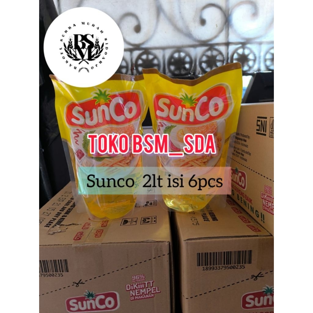 

LANGSUNG KIRIM MINYAK GORENG SUNCO 2LT 1 DUS isi 6pcs