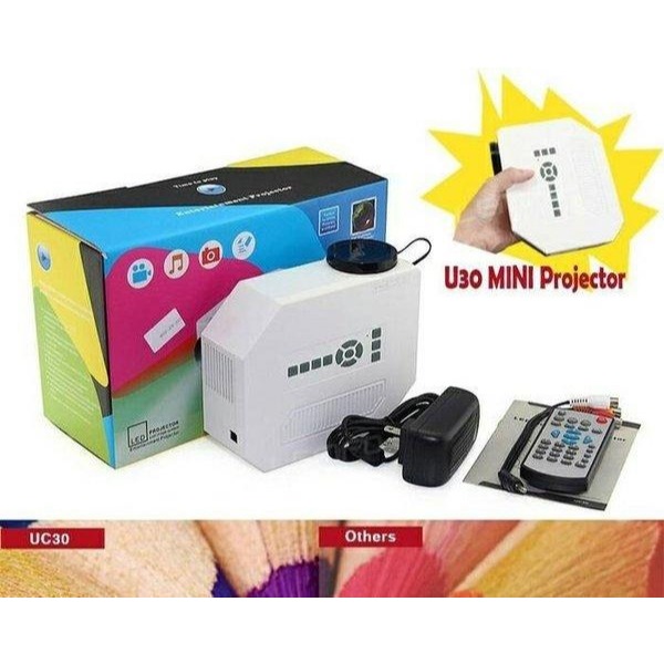 Unik Mini LED Projector UC30 Berkualitas