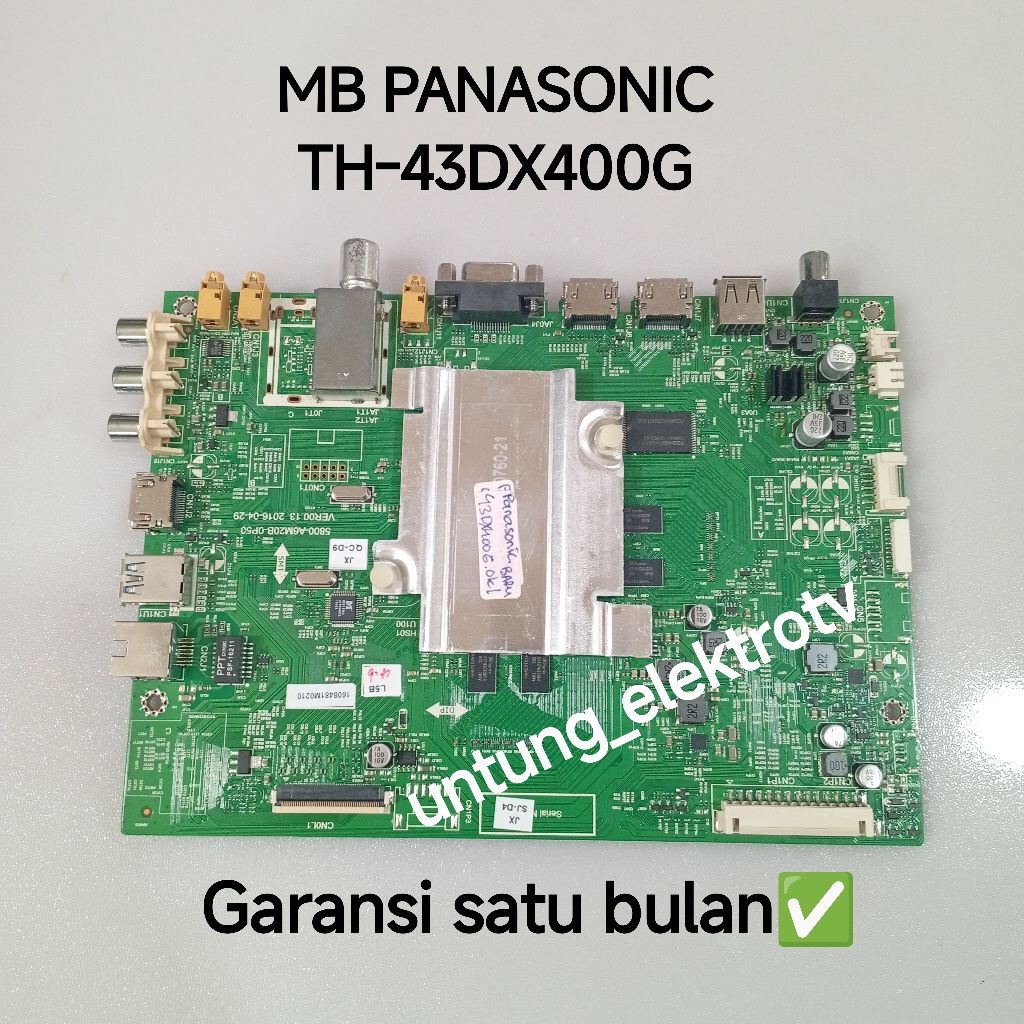 MAINBOARD TV PANASONIC TH-43DX400G MB-MOTHERBOARD-MOBO-MODUL MESIN TV LED PANASONIC TH-43DX400G