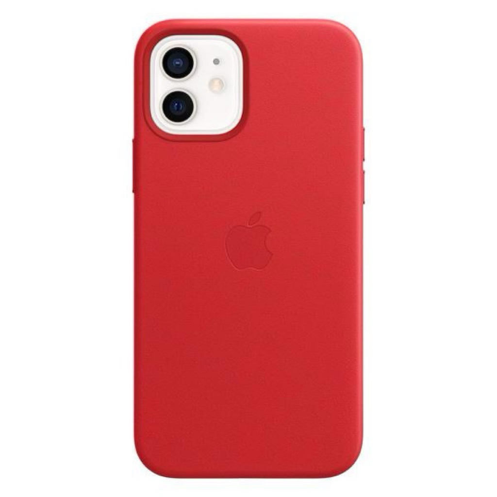 100% ORIGINAL APPLE Case Casing iPhone 12 / Pro Leather MagSafe (PRODUCT)RED